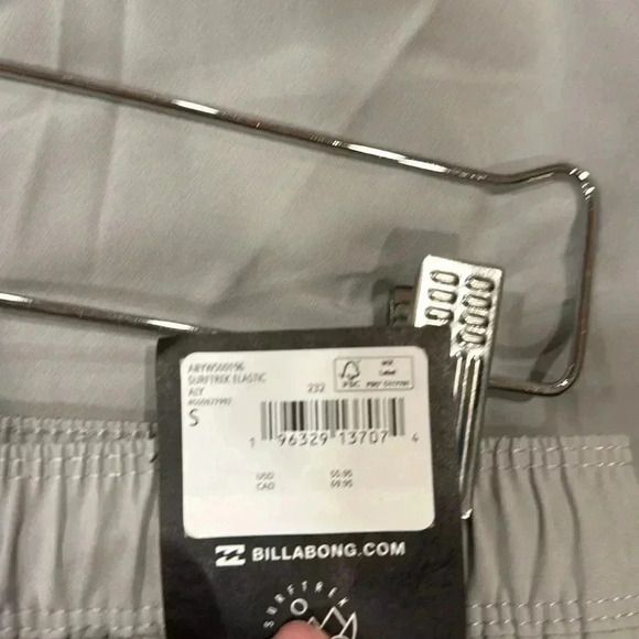 Billabong Surf Trek Elastic Shorts - Alloy Gray - Size Small - Picture 5 of 5